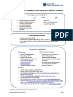 Get Ready For Your Speaking Proficiency Test: Webinar Summary