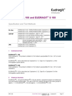 Eudragit L 100 and Eudragit S 100: Specification and Test Methods