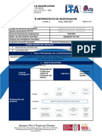 Formato Anteproyecto de Investigación