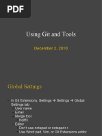 Using Git and Tools