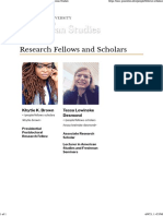 Research Fellows and Scholars - Program in American Studies