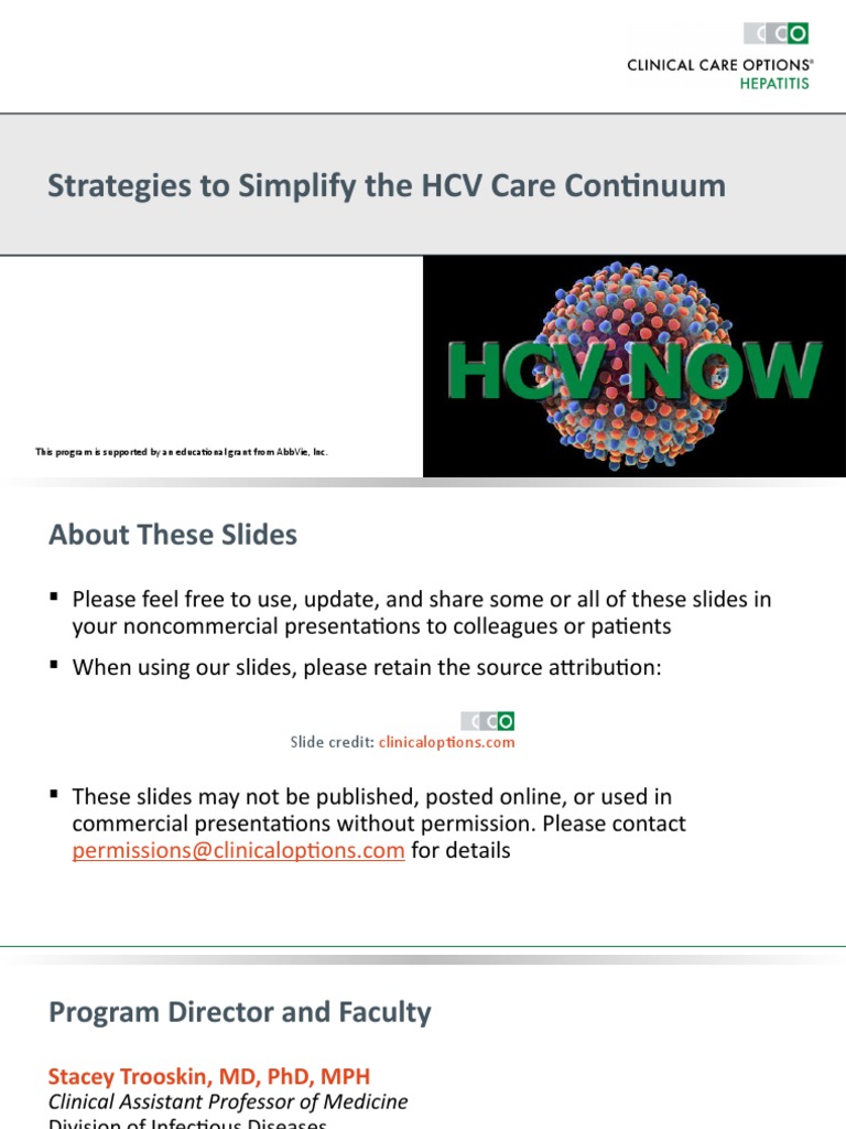 Simplifying the HCV Care Continuum | PDF | Hepatitis C | Hepatitis