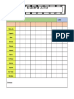 Ficha de Control de Lectura Totalmente Editable