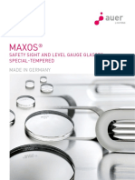 Maxos: Safety Sight and Level Gauge Glasses Special-Tempered