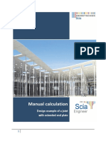 Manual Calculation: Design Example of A Joint With Extended End Plate