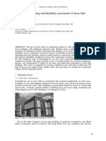 Condition Monitoring and Durability Assessment of Straw Bale Construction