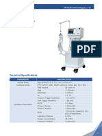 AR-202 Ventilator: Technical Specifications