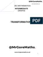 Transformations: Wjec Mathematics