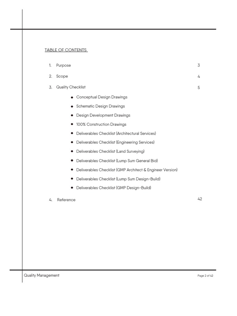 Quality Assurance Checklist For Construction | PDF | Architect ...