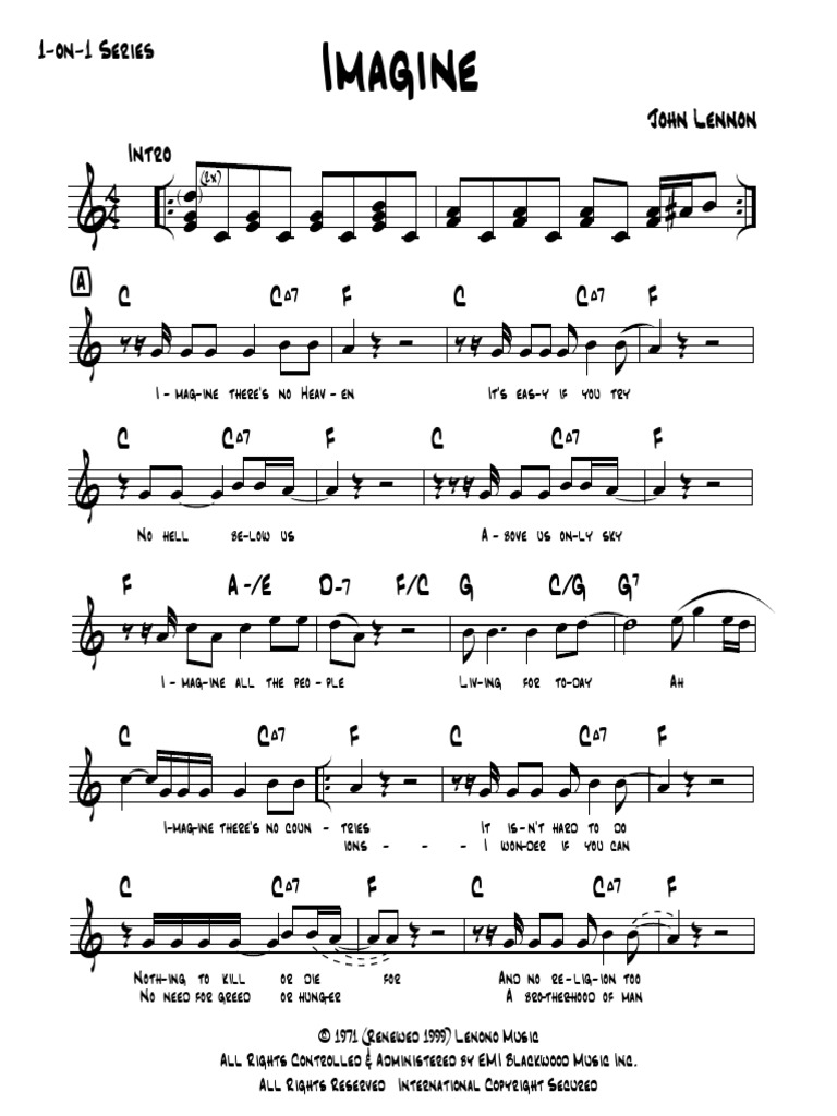 Imagine - John Lennon | PDF | Divertissement (Général)