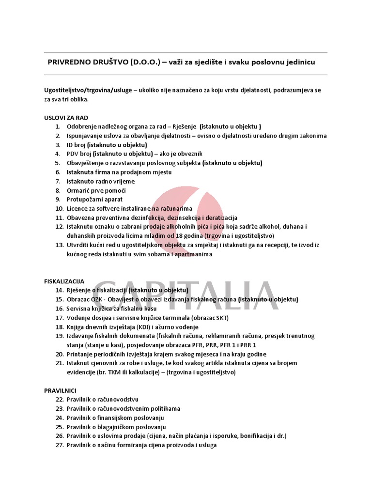 Dokumentacija Za Inspekcije 1 | PDF