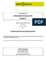 Pressure Fluid Regulator Airmix Instructions Manual Sames Kremlin 582092110 Uk