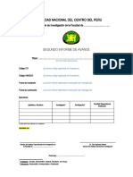 Segundo informe de avance de investigación de la UNCP