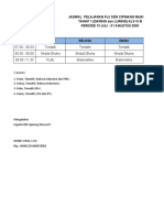 Jadwal Pelajaran Vi B