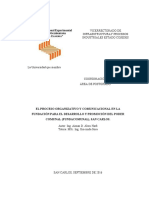 El Proceso Organizativo y Comunicacional en Las Organizaciones