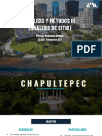 Analisis de Sitio de Lomas de Chapultepec