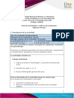 Guia de Actividades y Rúbrica de Evaluación - Saberes Previos