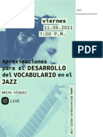 Aproximaciones Para El Desarrollo Del Vocabulario en El Jazz-brian Vasquez