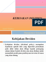 Kebijakan Deviden