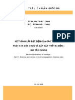 TCVN 7447-5-51 --- 2004 - He thong lap dat dien cua cac toa nha - Phan 5-51 Lua chon va lap dat thiet bi dien - Qui tac chung