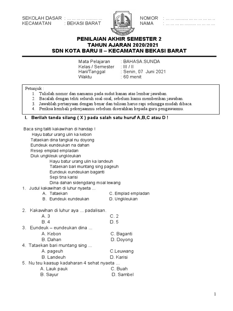 Kelas 3 | PDF
