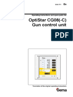 Optistar Cg08 (-C) Gun Control Unit: Operating Instructions and Spare Parts List