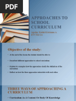 Chapter 1 Lesson 2 - Approaches To School Curriculum