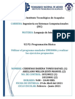 U2 P2 Programacion Basica (Pila & Instrucciones)