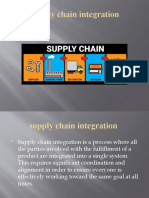 Supply chain integration and strategies