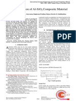 Characterization of Al-Sio Composite Material