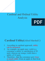 Cardinal and Ordinal Utility Analysis: Measuring and Comparing Satisfaction from Consumption