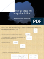 Calculo de Áreas Con Integrales Dobles - Deber