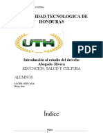 UNIVERSIDAD TECNOLOGICA DE HONDURAS DERECHO