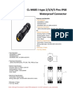 CL-M685 I-Type 2/3/4/5 Pins IP68 Waterproof Connector: Features and Benefits