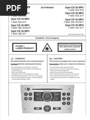 Vdocuments - MX - Blaupunkt Cd30 Mp3 Opel | PDF
