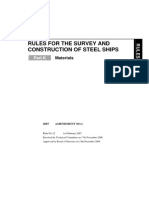 Rules For The Survey and Construction of Steel Ships: Part K