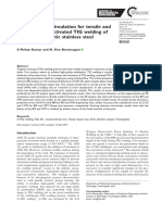 Finite Element Simulation For Tensile and Impact Test of Activated TIG Welding of AISI 321 Austenitic Stainless Steel