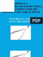 Prepare The Necessary Tools and Equipment For The Specific Nail Care Activity