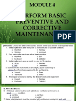 Perform Basic Preventive and Corrective Maintenance