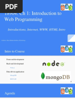 CH 1 Web Programming Intro