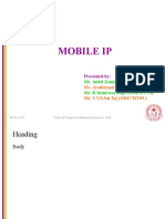 Mobile Ip: Presented by