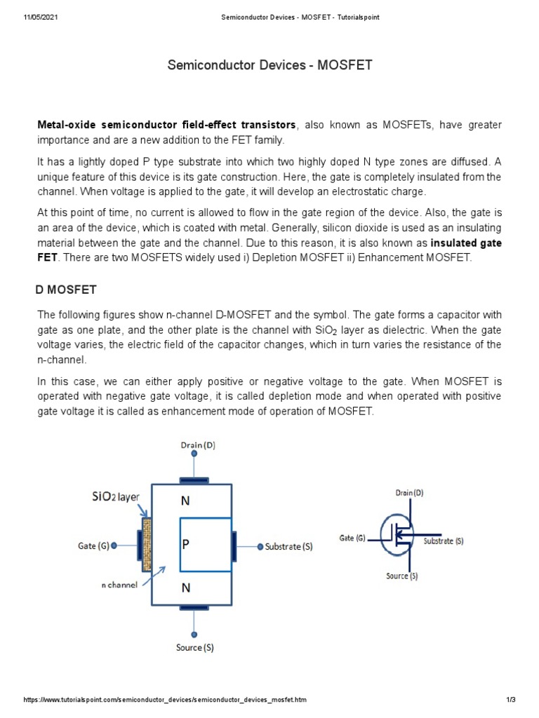 What is MOSFET? - ELE Times