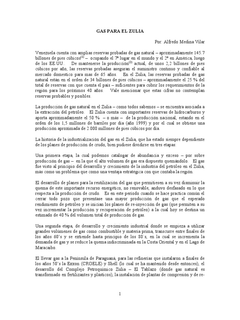 Suministro de Gas en el Zulia 2023 | PDF | Petróleo | Gas natural