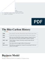 The Ritz-Carlton History, Business Model, and Opening Process
