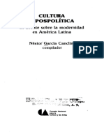 Cultura Pospolitica-Nestor Canclini