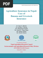 Agriculture Insurance in Nepal: Case of Banana and Livestock Insurance