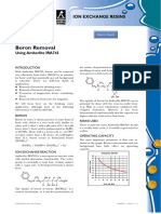 Boron Removal: Ion Exchange Resins