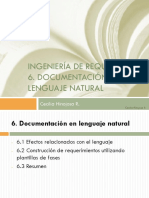 Ingeniería requisitos documentación lenguaje