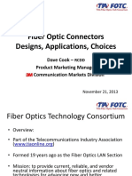 Fiber Optic Connectors Designs, Applications, Choices