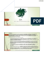 Unit 3 - Impact On Socio-Economic Systems: Environmental Impact Assessment Techniques